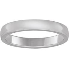 D Shape Band Wedding Band in Platinum 950 AU - Main View