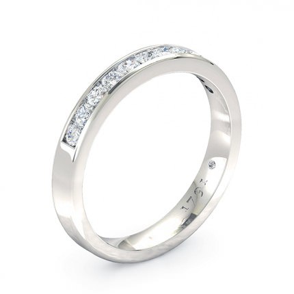 Ilaria Womens Wedding Band in Platinum 950 AU - Main View