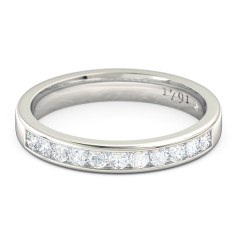 Ilaria Womens Wedding Band in Platinum 950