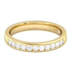 Ilaria Womens Wedding Band in 18kt Yellow Gold