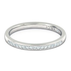 Floriana Womens Wedding Band in Platinum 950