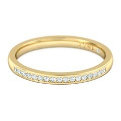 Floriana Womens Wedding Band in 18kt Yellow Gold