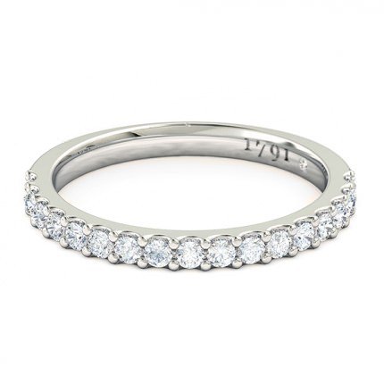 1791 Classic Women's Wedding Band in 18kt White Gold AU