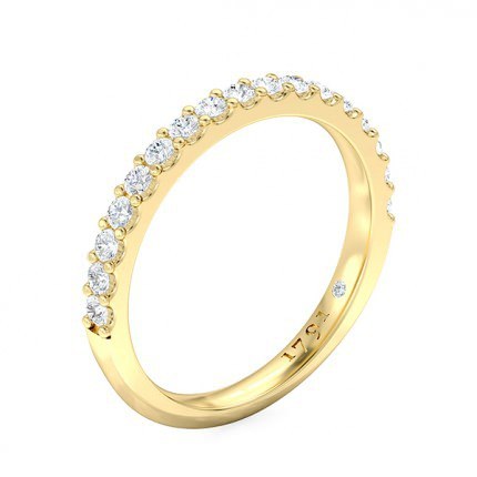 1791 Classic Women's Wedding Band in 18kt Yellow Gold AU - Main View