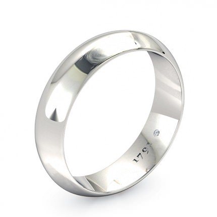 1791 Classic Men's Wedding Band in Platinum 950 AU - Main View