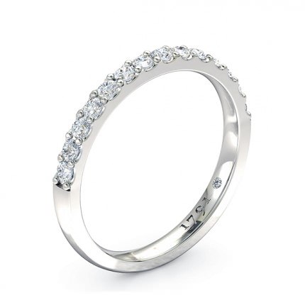Priana Women's Wedding Band in Platinum 950 AU - Main View