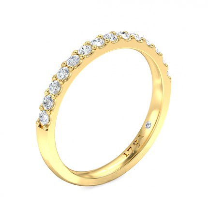 Priana Women's Wedding Band in 18kt Yellow Gold AU - Main View