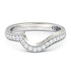 Perlina Women's Wedding Band in Platinum 950