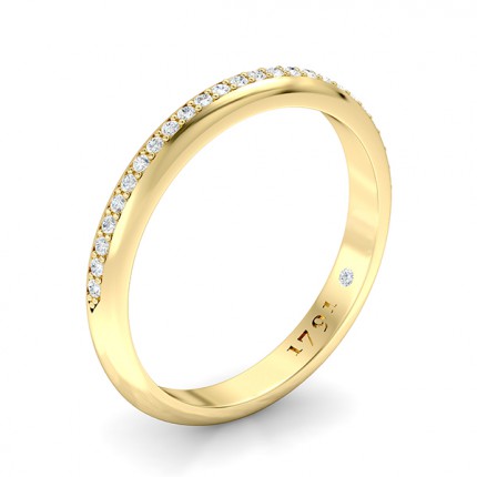 Amara Women's Wedding Band in 18kt Yellow Gold AU