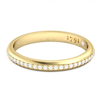 Amara Women's Wedding Band in 18kt Yellow Gold AU - Main View