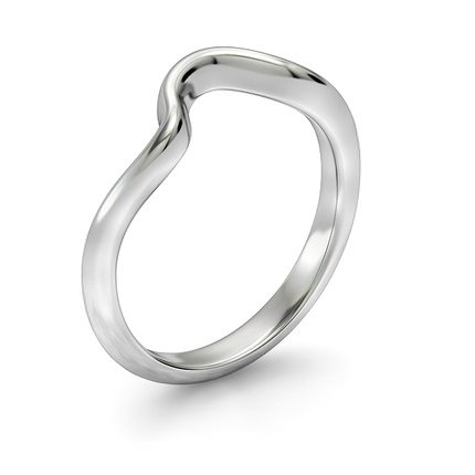 Embrace Wedding Band in Platinum 950 AU - Main View