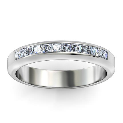 Elena Wedding Band in 18kt White Gold AU