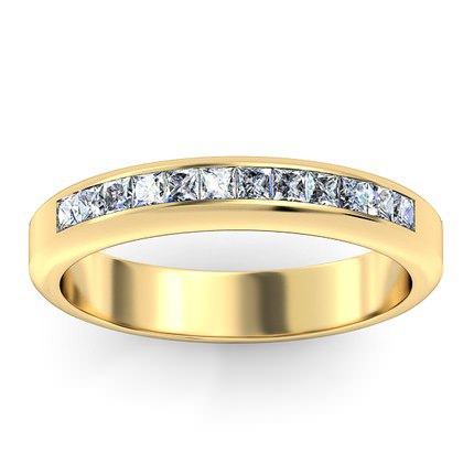 Elena Wedding Band in 18kt Yellow Gold AU