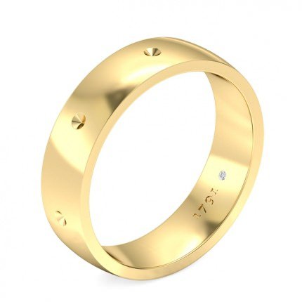 Eternal Men's Wedding Band in 18kt Yellow Gold AU - Main View