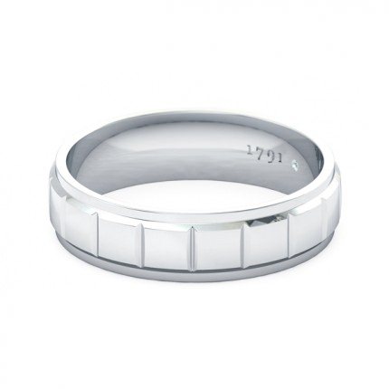 La Lucia Men's Wedding Band in Platinum 950 AU
