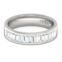 Quadrata Women's Wedding Band in Platinum 950