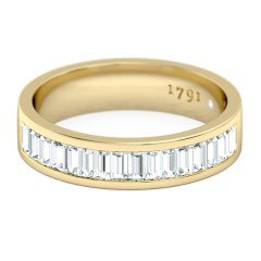 Quadrata Women's Wedding Band in 18kt Yellow Gold