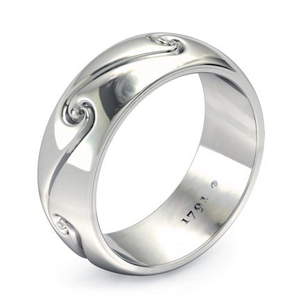 Embrace Men's Wedding Band in Platinum 950 AU - Main View