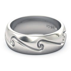 Embrace Men's Wedding Band in Platinum 950