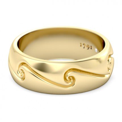 Embrace Men's Wedding Band in 18kt Yellow Gold AU