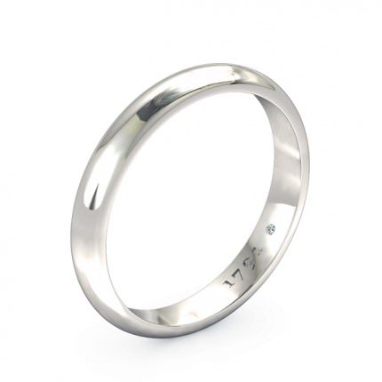 Ignite Women's Wedding Band in Platinum 950 AU - Main View
