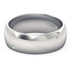 Ignite Men's Wedding Band in Platinum 950