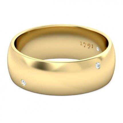 Ignite Men's Wedding Band in 18kt Yellow Gold AU