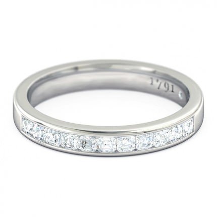 Splendente Women's Wedding Band in Platinum 950 AU