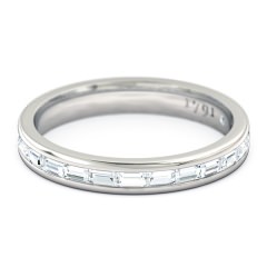 Brilliante Women's Wedding Band in 18kt White Gold
