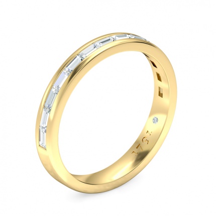 Brilliante Women's Wedding Band in 18kt Yellow Gold AU - Main View