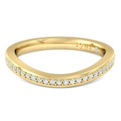 Opera Women's Wedding Band in 18kt Yellow Gold