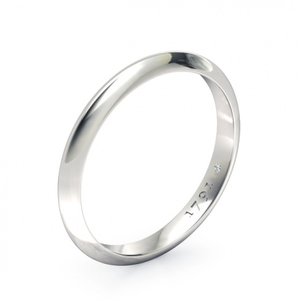 1791 Cluster Women's Wedding Band in 18kt White Gold AU - Main View