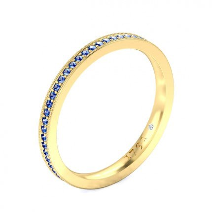 Azure Women's Wedding Band in 18kt Yellow Gold AU - Main View