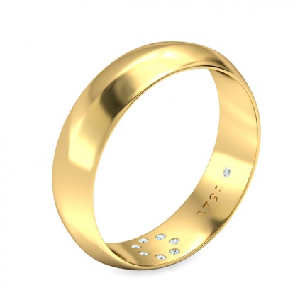 1791 Cluster Men's Wedding Band in 18kt Yellow Gold AU - Main View
