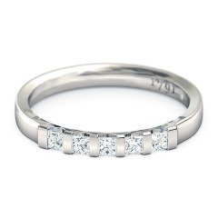 Karine Women's Wedding Band in Platinum 950