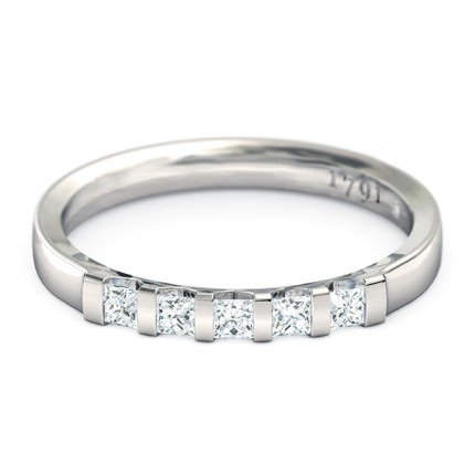 Karine Women's Wedding Band in Platinum 950 AU