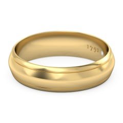 Maia Men's Wedding Band in 18kt Yellow Gold