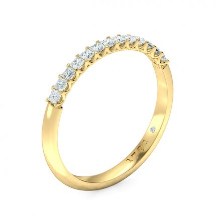 Sabatina Women's Wedding Band in 18kt Yellow Gold AU - Main View