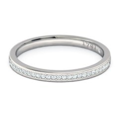 Essence Women's Wedding Band in 18kt White Gold