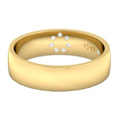 Spellbound Men's Wedding Band in 18kt Yellow Gold
