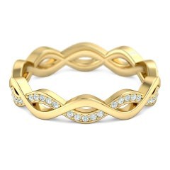 Felicita Women's Wedding Band in 18kt Yellow Gold