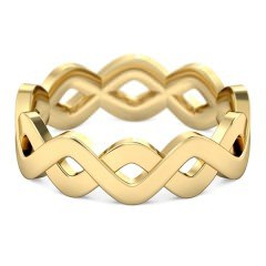 Felicita Men's Wedding Band in 18kt Yellow Gold