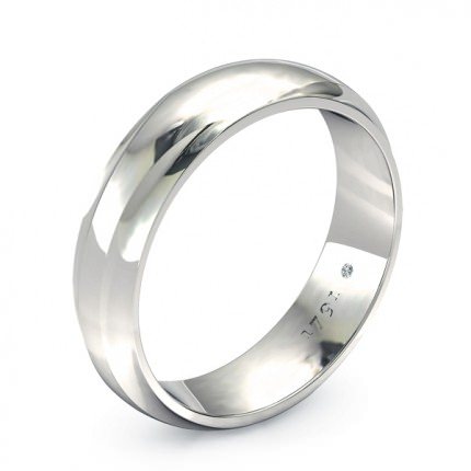 Verita Men's Wedding Band in Platinum 950 AU - Main View