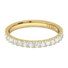 Scintillare Women's Wedding Band in 18kt Yellow Gold
