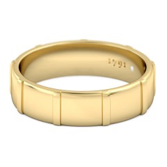 Speranza Men's Wedding Band in 18kt Yellow Gold