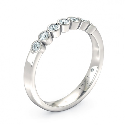 Fiducia Women's Wedding Band in Platinum 950 AU - Main View