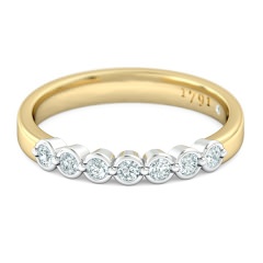 Fiducia Women's Wedding Band in 18kt Yellow Gold