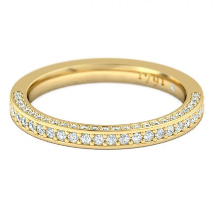 Sempre Women's Wedding Band in 18kt Yellow Gold AU