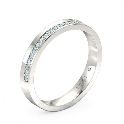 Bella Women's Wedding Band in Platinum 950 AU - Main View
