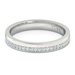 Bella Women's Wedding Band in 18kt White Gold